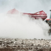 tractor spreading agri lime